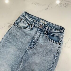 Copper‎ Key Womens 9 Acid Wash Jeans High Rise Straight Leg Distressed Y2K